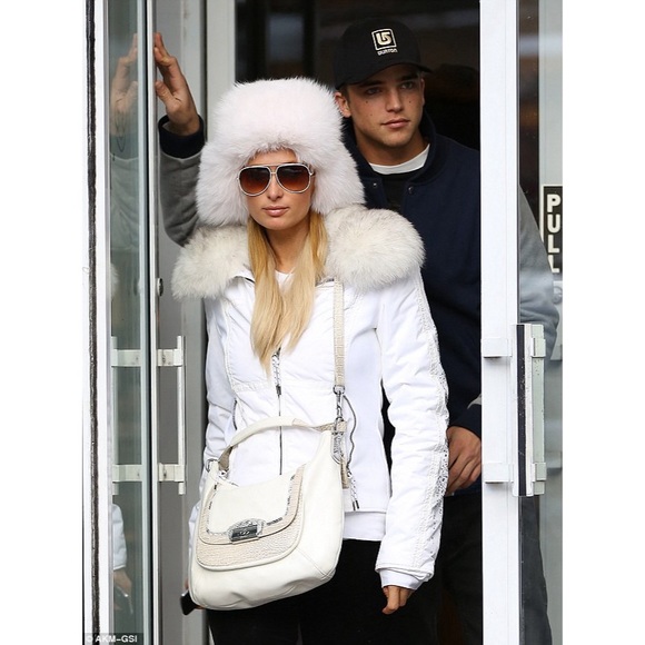 Coach Kristin Spectator Leather Grey Hobo Handbag - Picture 9 of 11